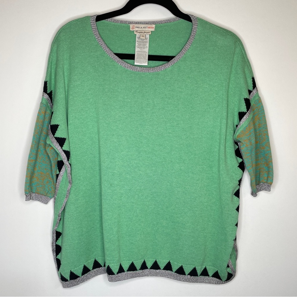 Anthroplogie Paul & Joe Sister Knit Sweater Green XS